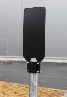 Tolppa-adapteri 60mm, asennettuna ulkotolppaan