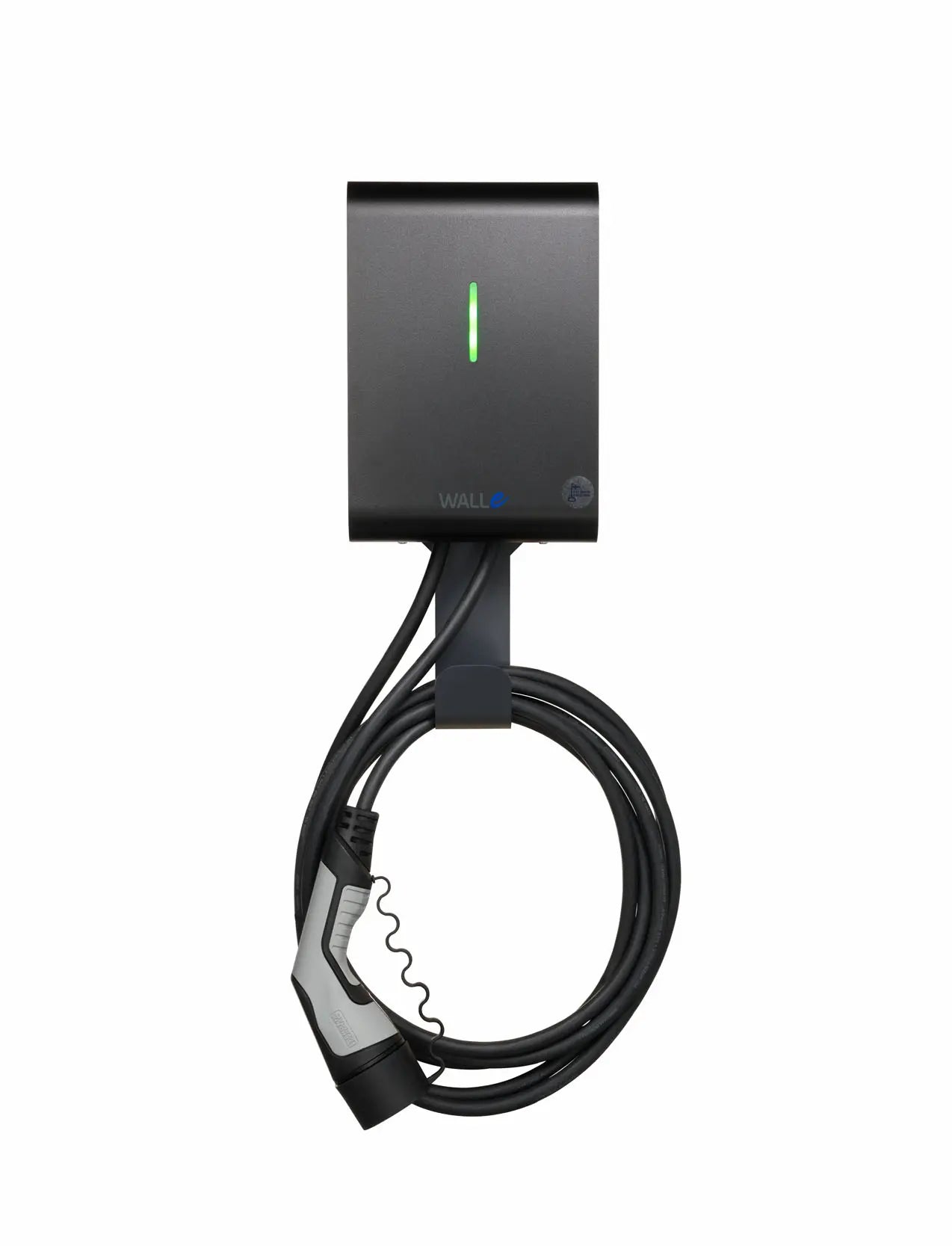 Walle16S latausasema musta edestä päin kuvattuna