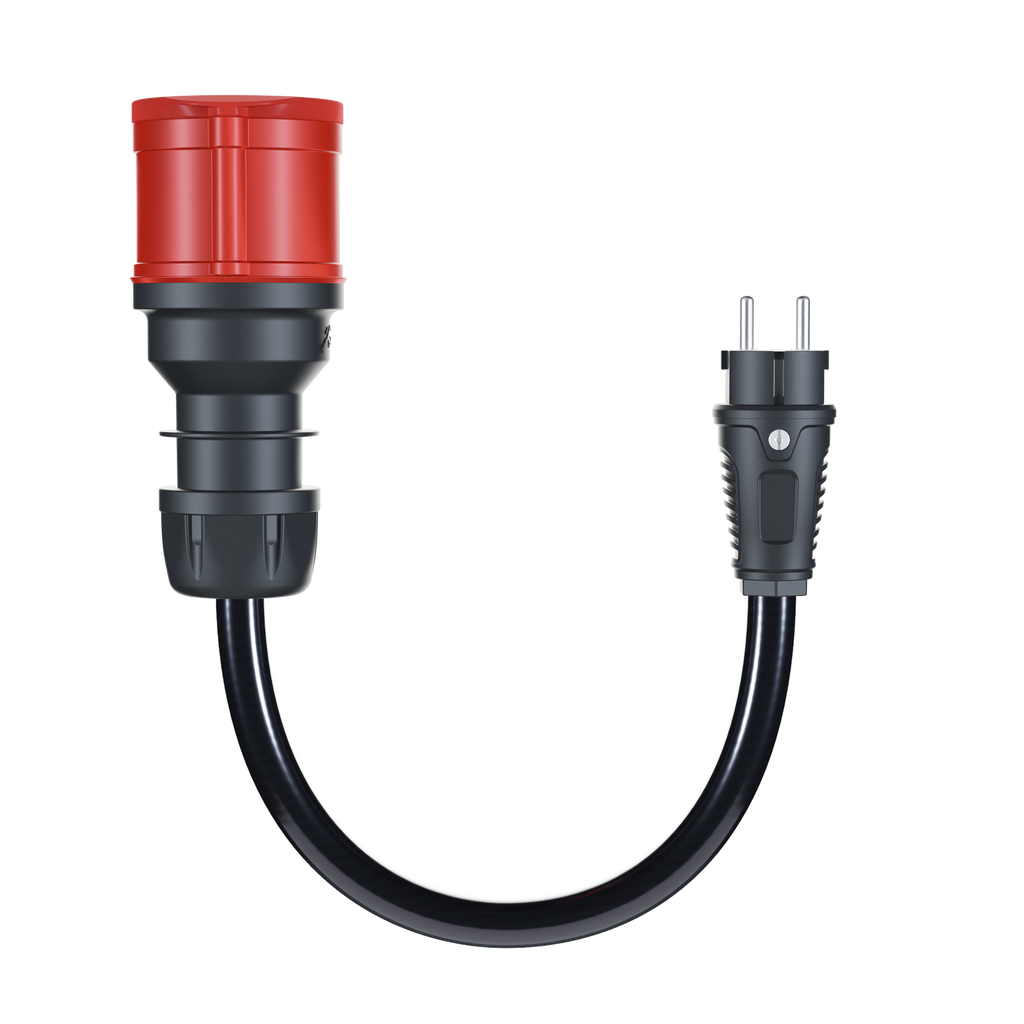 11 kW Schuko-adapteri go-e latausasemalle 16A CEE → Schuko