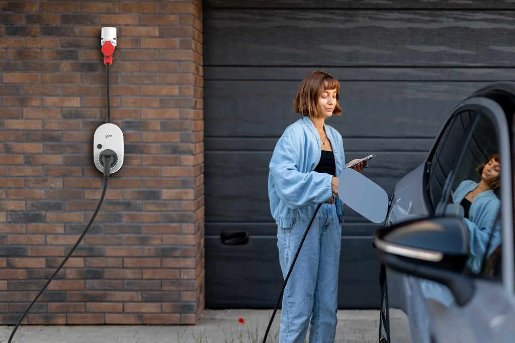 go-e charger gemini flex 2.0 11kw  latausasema käytössä