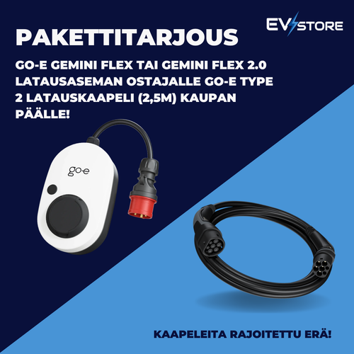 pakettitarjous latausasema + kaapeli